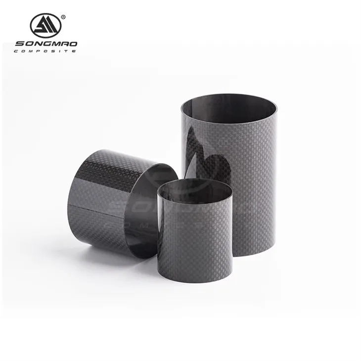 평범한 직조 탄소 섬유 파이프